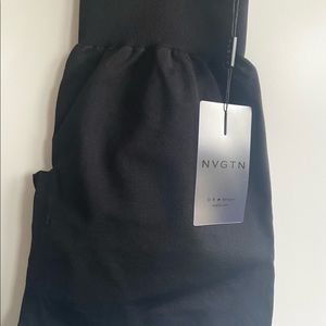 NVGTN black solid seamless shorts